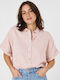 Short Sleeve Women's Shirt Pink