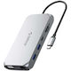 Orico XCR 12in1 USB-C Docking Station με HDMI 4K PD Ethernet Γκρι