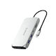 Orico XCR 12in1 USB-C Docking Station with HDMI/DisplayPort 4K PD Ethernet Silver