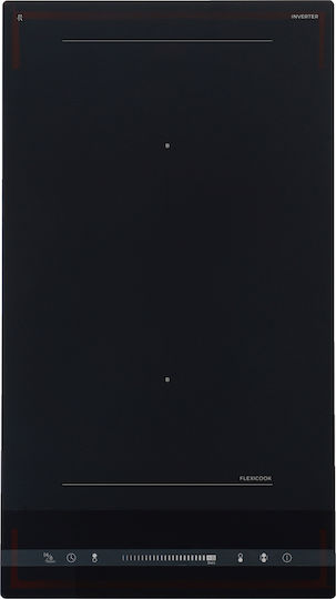 Arielli Domino Induction Cooktop Autonomous with Lock Mode 28.8x52cm