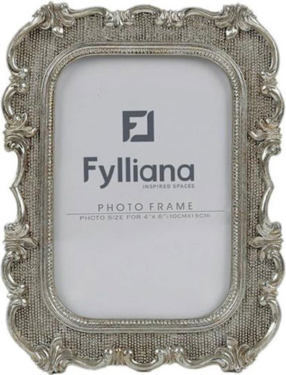 Fylliana Κορνίζα Πλαστική με Ασημί Πλαίσιο
