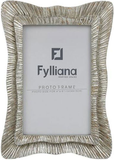 Fylliana Κορνίζα Πλαστική με Ασημί Πλαίσιο
