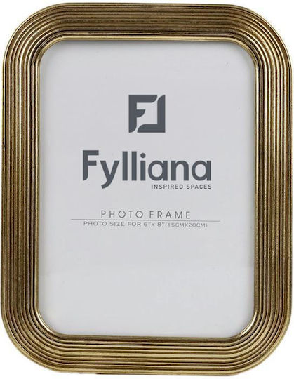 Fylliana Κορνίζα με Χρυσό Πλαίσιο Πλαστική 15x20