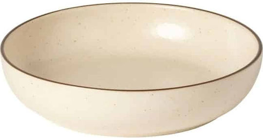 Costa Nova Deep Ceramic Serving Plate Beige 22cm