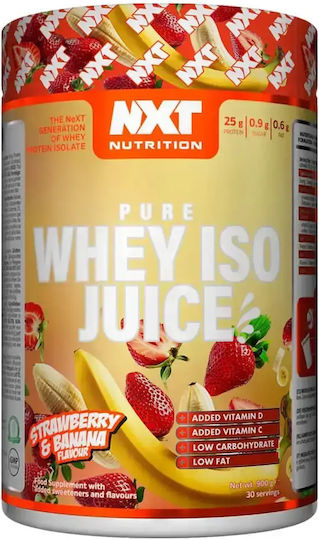 Nxt Nutrition Pure Whey ISO Juice Whey Protein with Strawberry & Banana Flavor 900gr