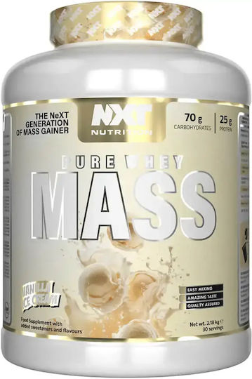 Nxt Nutrition Pure Whey Mass Molkenprotein mit Geschmack Vanille Eiscreme 3.2kg