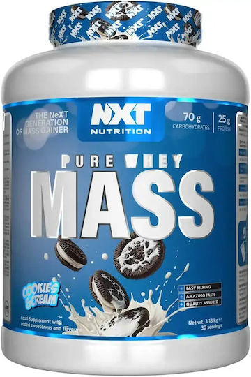 Nxt Nutrition Pure Whey Mass Whey Protein with Cookies & Cream Flavor 3.2kg