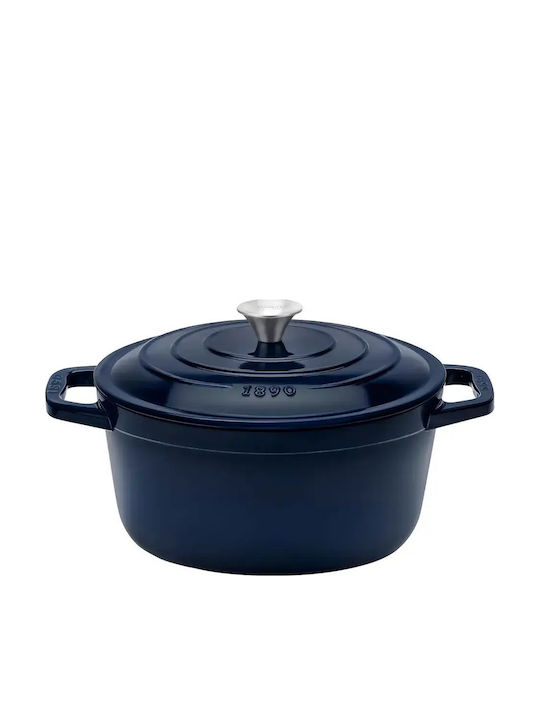 HKoenig Round Cast Iron Dutch Oven 33.5cm 4.7lt