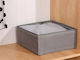 Fabric Storage Box for Underwear / Clothes / Shoes in Grey Colour 28x28x10cm