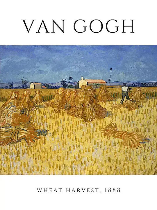 Poster Van Gogh Wheat Harvest Art097 40cm X 50cm-56043pd156707