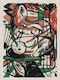 Poster Franz Marc Birth Horses Art126 40cm X 50cm-56061pd156681