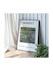 Poster Monet Artists Garden Art014 40cm X 50cm Brown Wooden Frame