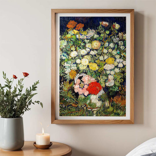 Poster Bouquet Flowers Art115 40cm X 50cm Μαύρη Ξύλινη Κορνίζα-56075pd156676f55321