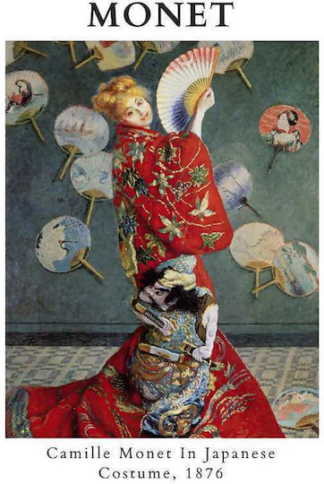 Poster Claude Monet Camille Monet In Japanese Costume Art099 40cm X 50cm-56053pd156702