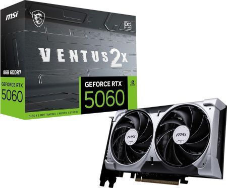 MSI GeForce RTX 5060 rev. 1.0 8GB GDDR7 Ventus 2X OC Κάρτα Γραφικών