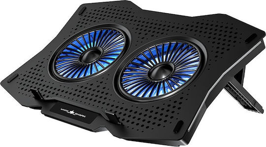 White Shark Ice Guard Cooling Pad for Laptop up to 17.3" with 2 Fans