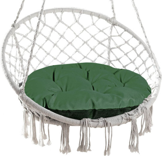 AIO Factory Waterproof Round Garden Swing Cushion Green 65x65cm