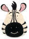 Zebra Decorațiune De Perete Pentru Copii Animale Gri 3x3x40.5cm
