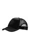 Trucker Five-Panel Hat Mesh 100% Polyester 100-105gsm Sponge On The Brim On The Front Pf Concept Black Black