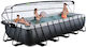 Exit Toys Piscină PVC cu cadru metalic 540x250x100cm Neagră