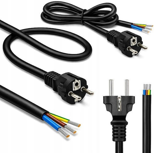 Qoltec Extension Cord Cable Extension with Length 1.8m Cable Cross Section 3 x 1mm² and Grounding