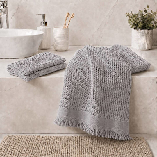Rebeka Home Комплект Хавлиени Кърпи 2 Бр Сиви