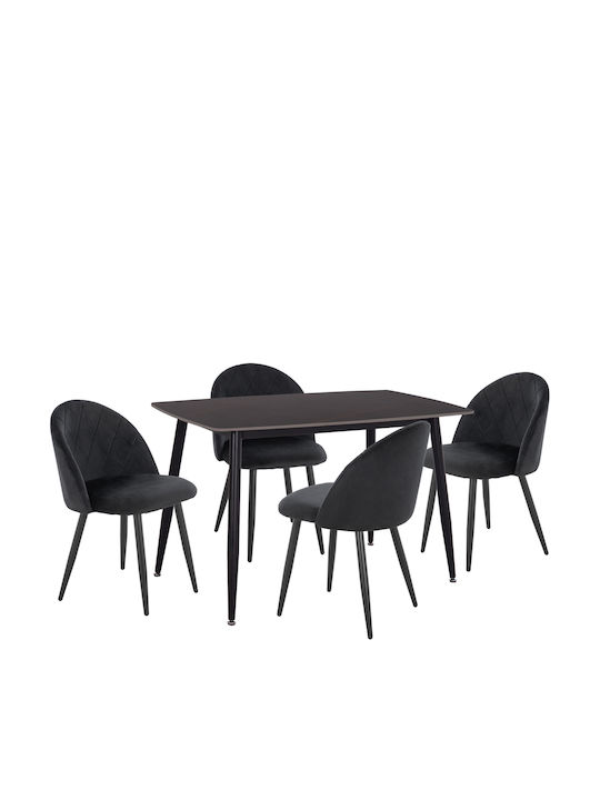 Esszimmermöbel-Set Oded Mit 4 Stücken 120x70cm