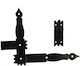 Black Angular Shutter Hinge Set L+r Ir Zkmimo