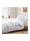 AIO Factory Double Quilt With Microfiber Filling 200x220cm Grey