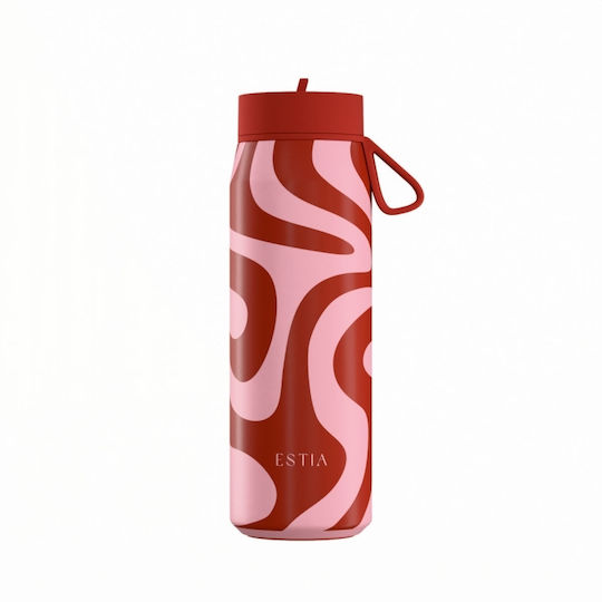 Estia Pulse Save The Aegean Reciclabil Sticlă Termos Oțel Inoxidabil Fără BPA 500ml Coral Waves