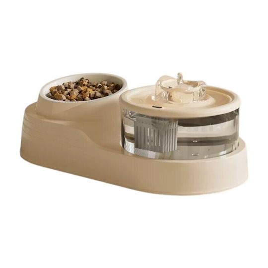Pet's Choice Automatic Керамична Поилка / Фонтан за Куче и Котка Стилус 1.25л Жълт Цвят