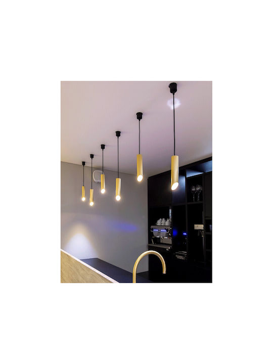 Jiju Lumini Suspendate Auriu LED Cu Lumină Alb Natural