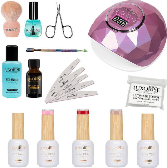 Luxorise Strat de Bază / Top Coat pentru Lacuri UV/LED 10ml Vivapure100