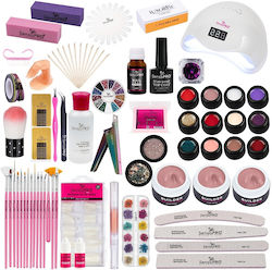 Sensopro Milano Uv Gel Falsche Nagelbürsten Kit Aktion #56 + Geschenkset 15 Maniküre Pinsel