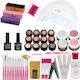 Set Unghii False Gel Uv Promoție #55 + Cadou Set 15 Perii Pentru Unghii Manichiură