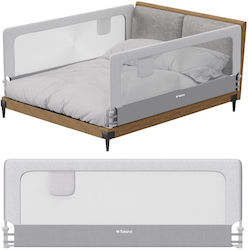 Tulano Bară de Protecție Pliabilă pentru Pat din Metal în Culoare Gri 77x26x7cm Tulano Bară de Protecție Pliabilă pentru Pat din Metal în Culoare Gri 77x26x7cm