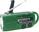 Led Solar Lighting Accessories for Camping with Flashlight, Radio & Powerbank 150lm 2W Green