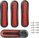 Avizar Visierabdeckungen Xiaomi M365 Pro 2 3 1s Essential Schwarz Rot