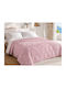 Πάπλωμα Μονό με Γέμιση Microfiber 150x210εκ. Ροζ 300 GSM