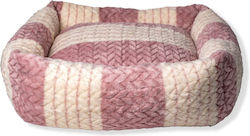 Pink Plush Cat Bed 60x55cm