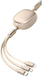 SGL Mehrere Anschlusskabel USB zu Blitzschlag / Typ-C / Micro-USB Kabel 1,2m 220558 SGL Mehrere Anschlusskabel USB zu Blitzschlag / Typ-C / Micro-USB Kabel 1,2m 220558