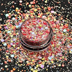 Chunky Glitzer 20gr Rote-Gold Mischung