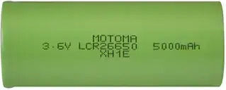 Motoma Rechargeable Battery 26650 Li-ion 5000mAh 3.6V