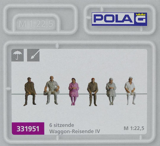 Pola G Static Models 6 Sitting Travelers Iv G Scale 1:22 5 331951