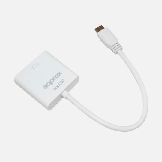 Approx X1220 Μετατροπέας HDMI / mini USB male σε VGA female