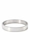 Brățară Tip Cuff Argintată Lucioasă Pentru Femei Grosime 10 Milimetri Oval Plat Diametru Interior 6 Centimetri Silverline Clasic Argint 0230224303
