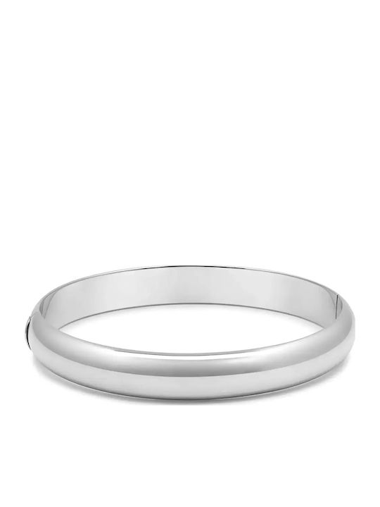 Brățară Tip Cuff Argintată Lustruită Pentru Femei Grosime 9 Milimetri Diametru 6 Centimetri Silverline Clasic Argint 0230224001