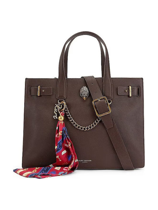 Leather Women's Tote Handbag Brown