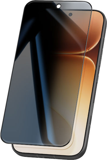 Avizar Anti-spy Screen Protector Honor 600 600 Pro In Tempered Glass Transparent Black