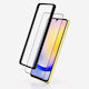 3mk Pack 2 Tempered Glass Galaxy A25 5g Applicator Frame Black Transparent